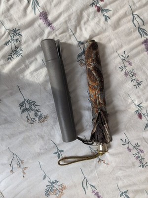 vintage automatic folding umbrella, Kobold automatic made by Brauer