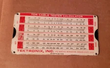 TEKTRONIX 003-1419-00 TDR  SLIDE CABLE TESTER CALCULATOR