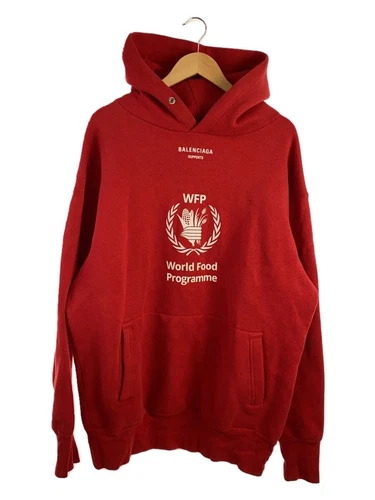 Felpa con cappuccio BALENCIAGA rossa S usata