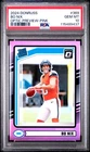 Bo Nix 2024 Donruss Optic Preview Pink Prizm Rated Rookie #369 PSA 10 Broncos