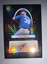 2022 Panini Obsidian Tylor Megill RC Electri Etch Orange Auto #’d /50 Free Ship!