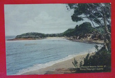 1906 VINTAGE POSTCARD FAIRYBOWER BEACH MANLY SYDNEY COLOUR TOUCHED B&W Kerry 12N