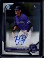 2022 Bowman Chrome Ryan Ritter 1st Auto Prospect