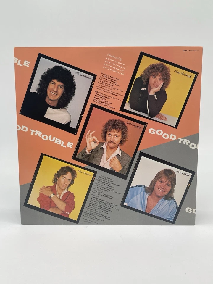 REO SPEEDWAGON GOOD TROUBLE 12" LP VG+ VINYL RECORD EPIC 1982 - Image 4 of 4