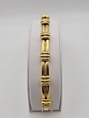 Tiffany & Co. Vintage 1995 Atlas 18K Gold Link Bracelet, 41g, Rare