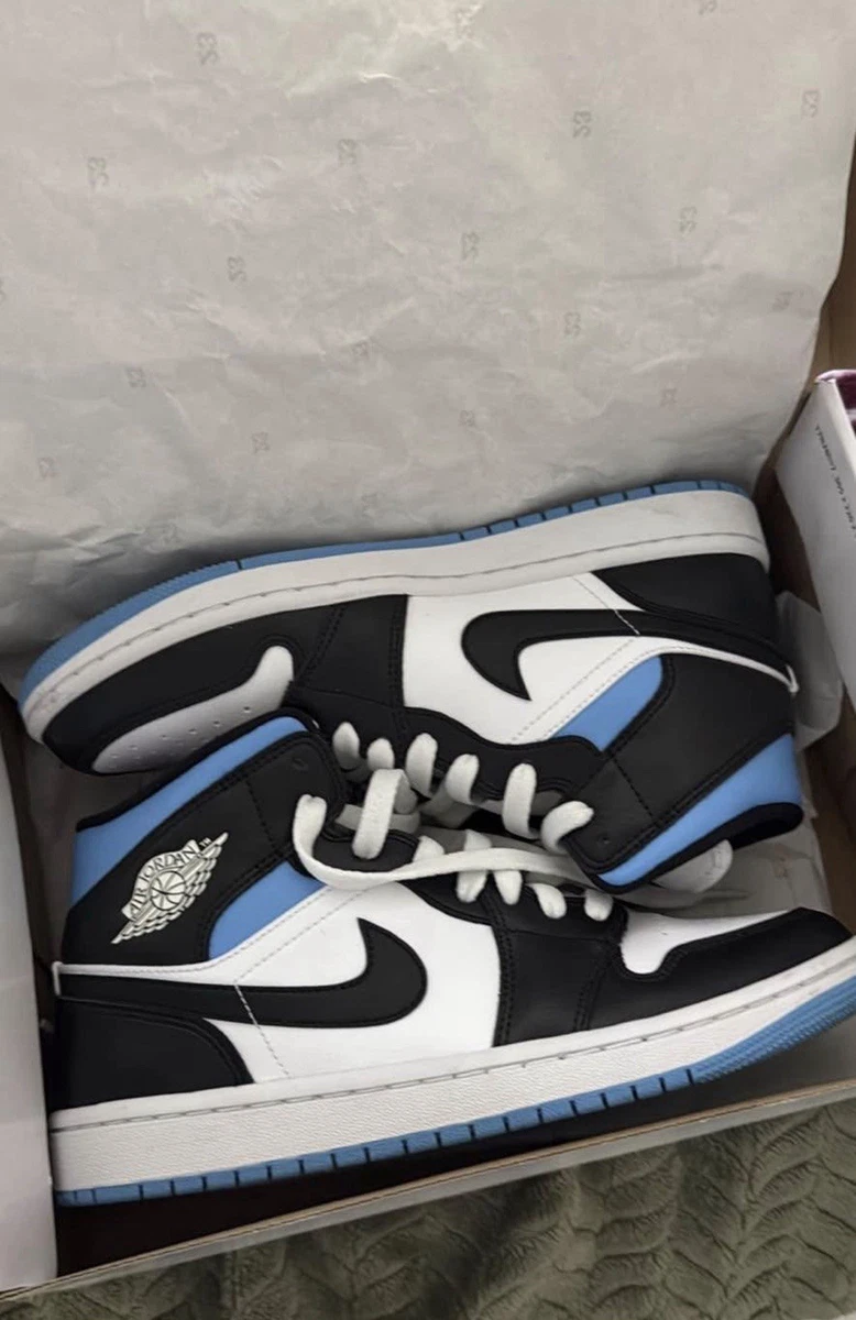 Preços baixos em Jordan 1 Mid University Blue W | eBay