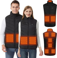 Heated Vest with 9 Heating Zones - Lightweight Winter Vest for Men  Women Batt