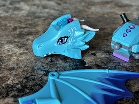 Lego Elves 41172 Merina Water Dragon Replacement Parts 2 Heads 7 Wings