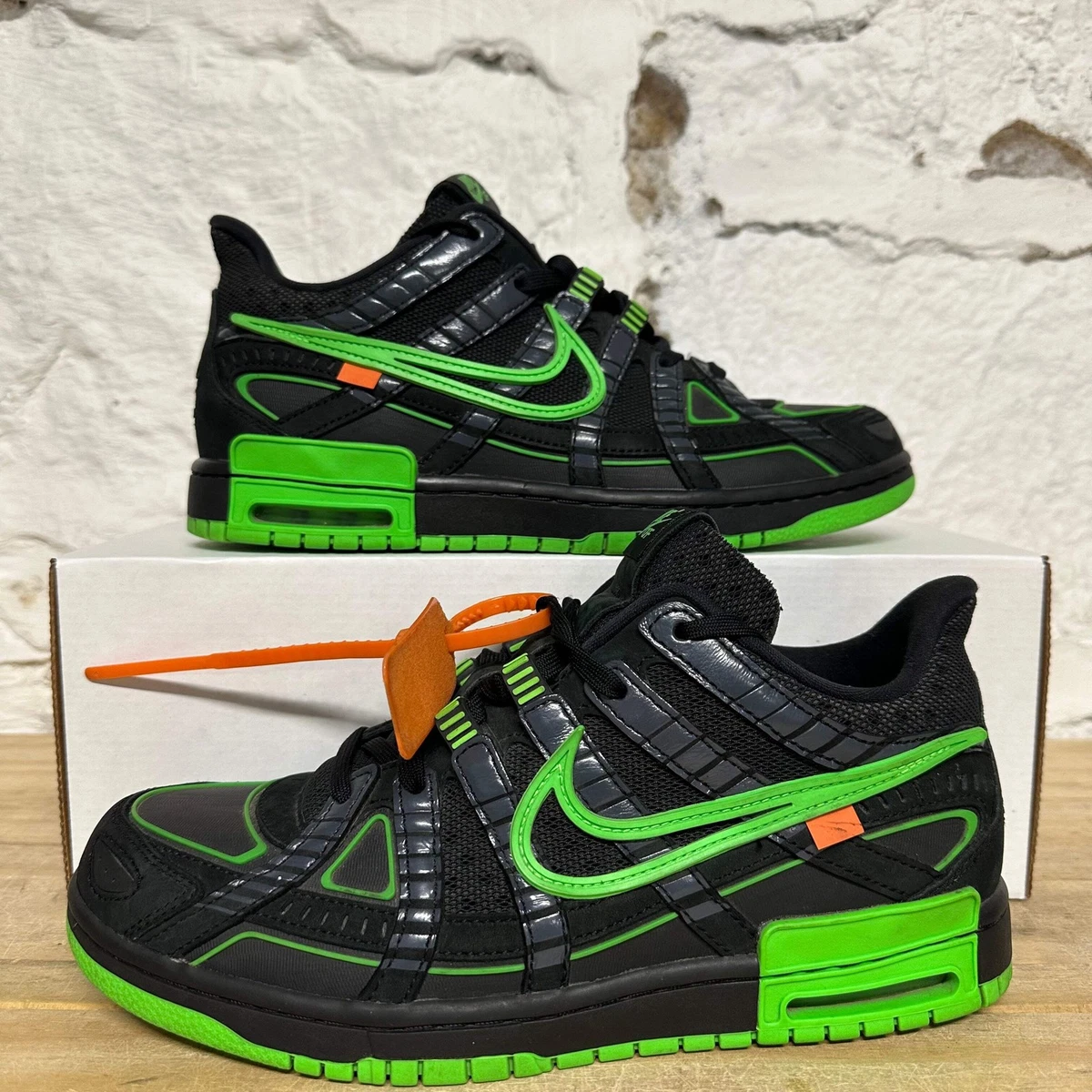 Nike Air Rubber Dunk x Off-White Low Green Strike for Sale