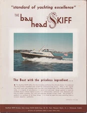 The Bay Head Skiff cabin cruiser sales brochure 1960