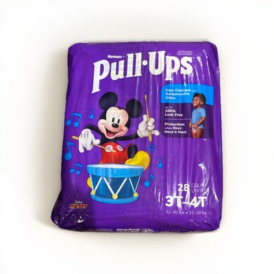 Huggies Pull Ups Boys 3T-4T 32lb-40lb Potty Training Pants 28 Ct Disney Mickey