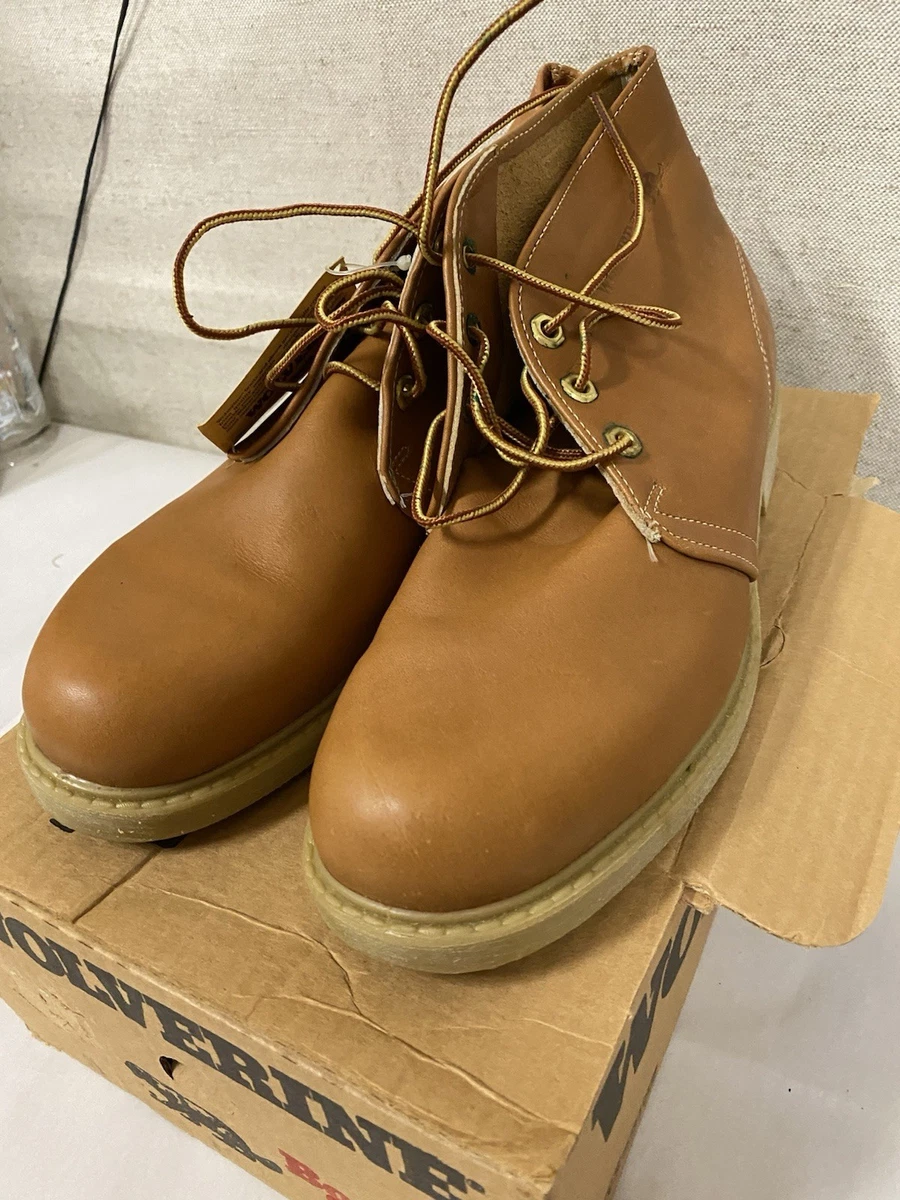 Vintage Wolverine Made In USA Boar Hide‎ Men\'s Boots Boarhide Size 10 M Pigskin Wolverine | Shoes | Wolverine Waterproof Brown Leather Boots  main image 2