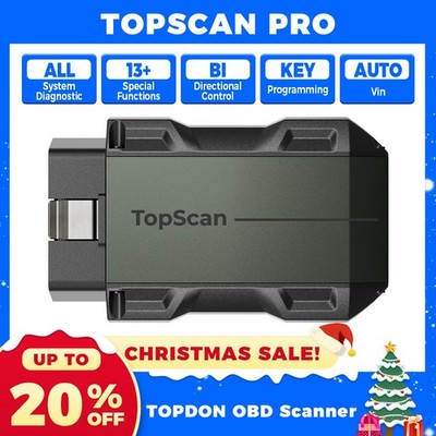 TOPDON TopScan PRO Bi-Directional Scanner Key Programming Tool All System Diag