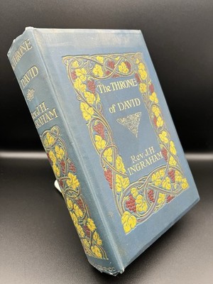 Antiker Der Thron Davids J.H. Ingraham Ward Schloss vergoldeter Bildeinband