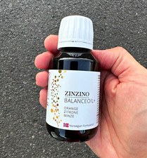 Zinzino BalanceOil+ Öl Omega-3 Nahrungsergänzung – Orange Zitrone Minze