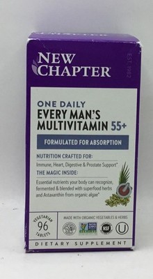 New Chapter Every Man's One Daily 55+ Multivitamin 96 Tablets ''CHOOSE EXP DATE''