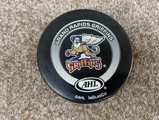 InGlasCo AHL Grand Rapids Griffins Official Game Hockey Puck