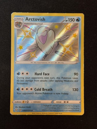 Arctovish SV037/SV122 Shiny Rare Shining Fates Shiny Vault Pokemon Holo MP