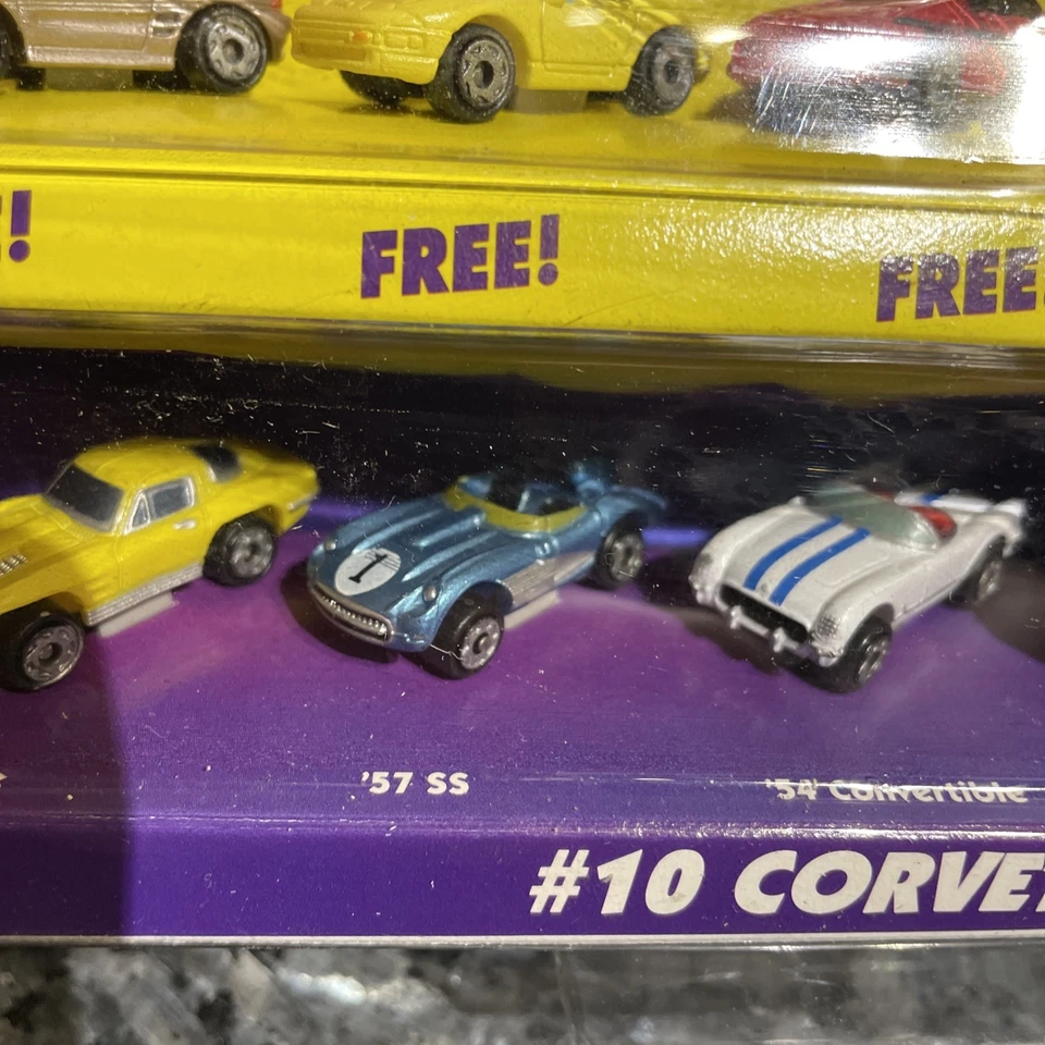 Micro Machines #10 Corvettes 1996 décimo aniversario + 5 autos gratis Galoob #65080 Foto 3 de 4