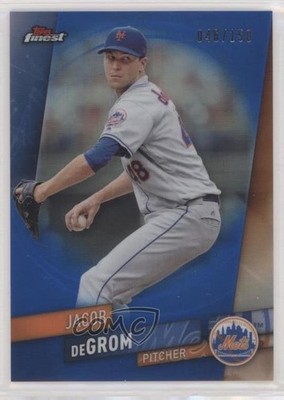 2019 Topps Finest Blue Refractor 46/150 Jacob deGrom #50 1a3