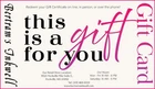 Bertram's Inkwell Gift Card - This is a Gift for You