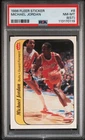 1986 FLEER STICKER #8 MICHAEL JORDAN ROOKIE RC PSA 8