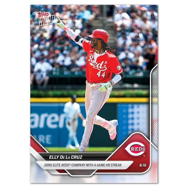 Elly De La Cruz Cincinnati Reds 2025 MLB Topps NOW - Card 299