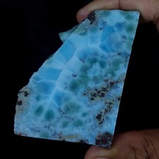Larimar blu cielo naturale 192,9 ct grezzo grezzo caraibico creazione gioielli fornitura gemme