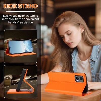 Custodia Portafoglio Con Disegno Piccola Tigre Per Motorola Edge 30 Neo - Cover Libro In PU Pelle Con Slot Carte E Calamita - 3