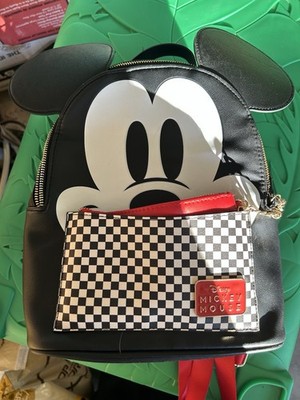 Disney Mickey Mouse Mini Backpack by Bioworld Black Red Cosplay Park Bag