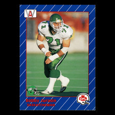 Bobby Jurasin #5 1991 All World CFL Saskatchewan Roughriders Football Card NFL