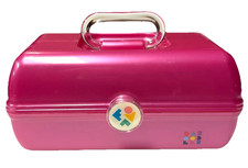Caboodles Pink Berry Makeup Case Girls On the Go Cosmetic Organizer with Mirror