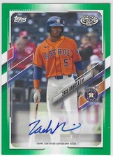 2021 Topps Pro Debut Autographs Green #PD70 Zach Daniels Astros sn 48/99 auto