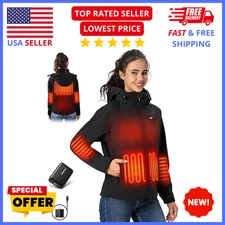 Heated Jacket for Women w/ 18400mAh Battery – Lightweight, Waterproof, Slim Fit