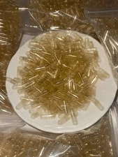 Capsule Top & Bottoms USA FREE SHIPPING 1,000 Empty Clear Gelatin Capsules, "00"