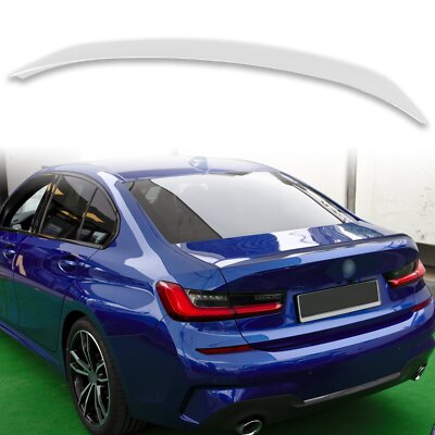 Painted P Type ABS Trunk Spoiler  For BMW 3 Series G20 19-23 Alpine White 300