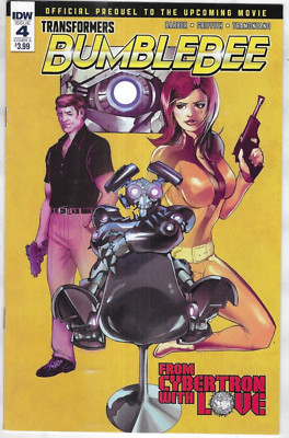 Transformers Bumblebee Movie Prequel Comic 4 Cover A Andrew Griffith 2018 Barber