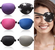 6pcs Eye Patches,Comfortable Adjustable Medical Eyepatch for Right or Left Eye,S