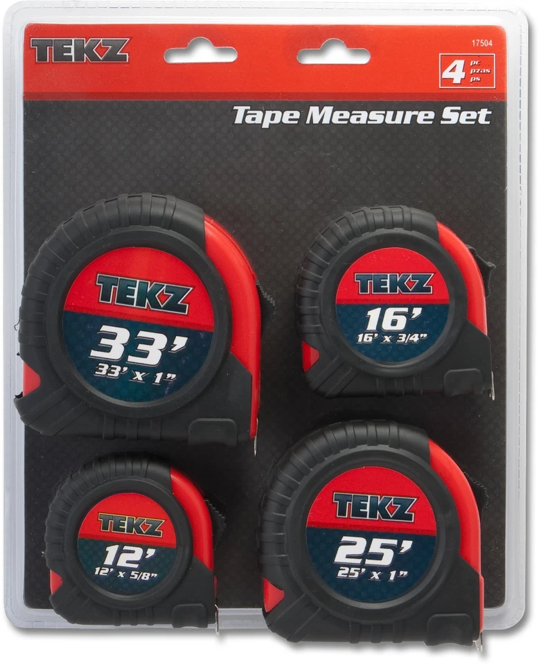 Juego de cinta métrica Titan 17504 de 4 piezas Foto 2 de 2
