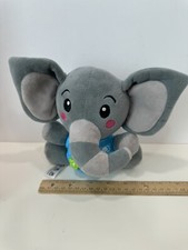 Musical Elephant Baby Toddler Plush Toy w/ Sounds  Lights 6.5"