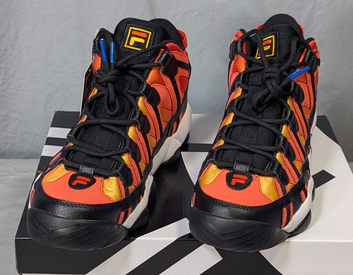 FILA Stackhouse Spaghetti Mens Basketball Shoes Size Orange
