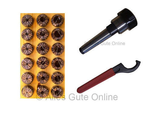 Lot De 9 Spannzangen ER25 + 1 Mandrin Cône MT3 ER25 - SODIAL - Neuf Sous Emballage