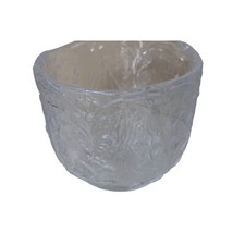 Kosta Boda Pressed Glass Bowl Sweden Scenes Swedish Clear 91335