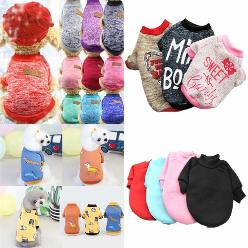 Pet Dog Cat Warm Sweater Vest Fleece Coat Jacket Puppy T-shirt Clothes Costume E - Foto 4