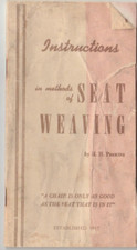 Instructions in Methods of Seat Weaving Booklet