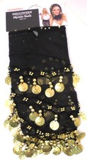 Coin Gypsy Sash Pirate Mystic Belly Dance Hip Scarf Wrap Costume Accessory NEW