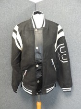 Maniere De Voir Varsity Stlye Bomber Jacket Black Uk S Ln039 Cc 16