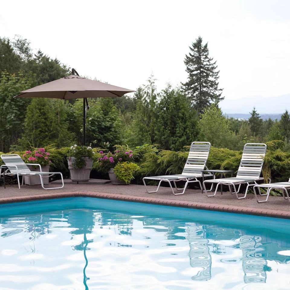 Correas de vinilo gris Lukloy para reparación de sillas de patio, 2" de ancho 20 pies de largo patio jardín Foto 2 de 4