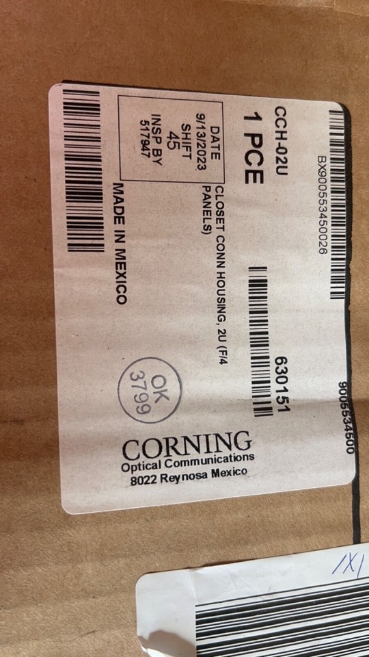 Corning CCH02U Closet Connector Housing NEW NEVER USED eBay