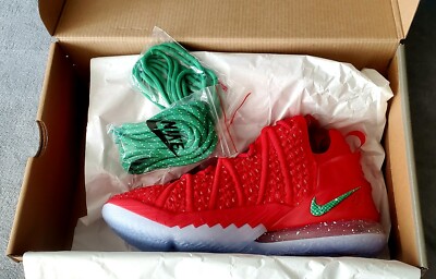 Nike Lebron 18 X-Mas in LA Men s size 8 *NIB*   IN HAND  SHIPS FROM US   